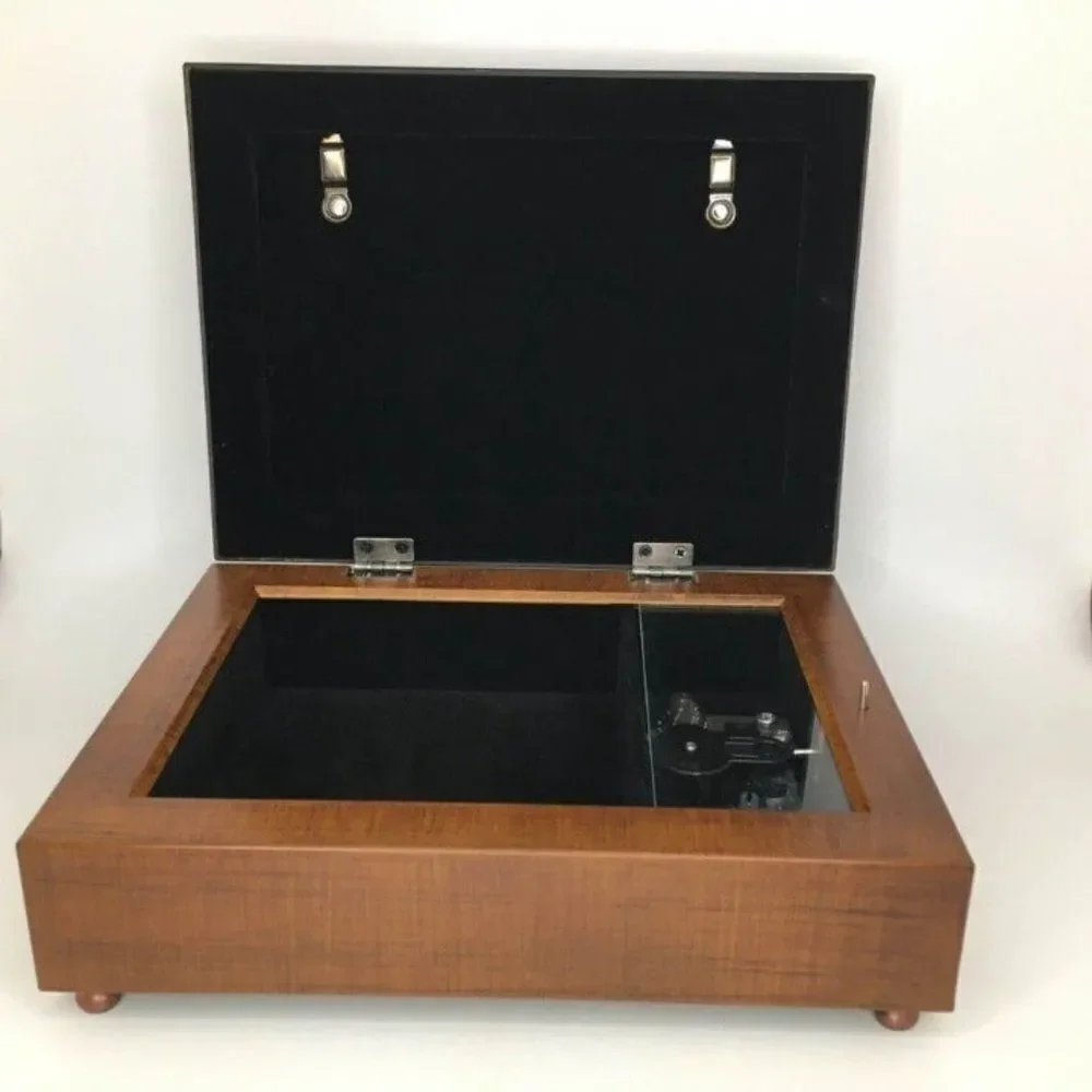 Sanyo Wood Photo Frame Jewelry Music Box